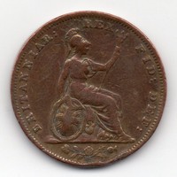 Nagy-Britannia 1 farthing, 1831, ritka