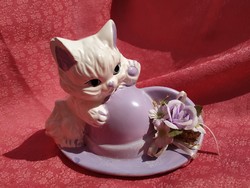 Porcelán cica, nipp
