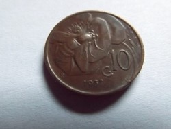  Szép  10 Centesimi Olaszország 1937  ! Ritkább !!!