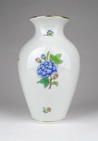1B457 Régi Viktória mintás Herendi porcelán váza 14 cm