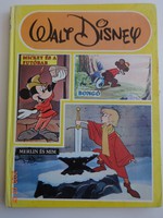 Walt Disney 3 mese egy kötetben: Mickey és a futóbab, Bongó, Merlin és Mim - régi mesekönyv
