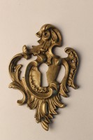 Neorokokó bútorveret, bútor címer, bronz