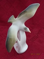 Kézzel festett porcelán figura, repülő sirály, magassága 16 cm. Vanneki!
