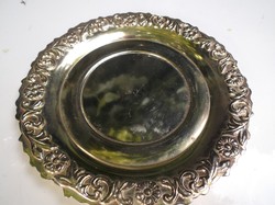 Cup base - silver plated - large - 15 cm - thick - heavy - beautiful