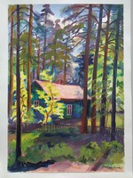 Szilágyi Ilona (1904-1985) Nyaraló házikó