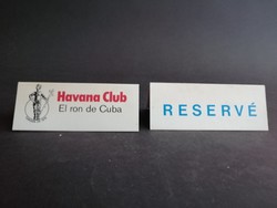 Havana Club Reservé műanyag táblák reklám - EP