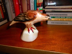 Aquincumi porcelán madár figura-kézi festéssel