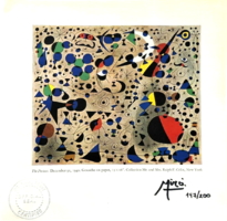 Joan Miro pazar litográfiája