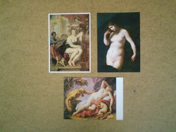 Régi  festmények képeslapon ( postatiszta képeslap)