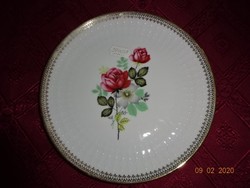 Winterling Bavaria német porcelán süteményes tányér, rózsa mintával, átmérője 19,5 cm. Vanneki!