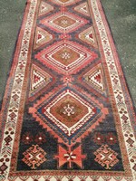 Antik Iráni Kurd  kézi csomozasu perzsa szőnyeg eladó 350 x 130cm