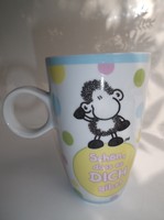 BÖGRE - AJÁNLATOT VÁROK -  SHEEPWORLD - 3,5 dl  - PORCELÁN - NÉMET - NEM KOPOTT - HIBÁTLAN