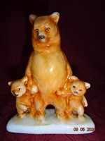 Bodrogkeresztúri figurális szobor, medve család, magassága 16 cm. Vanneki! Jókai