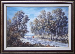 István Sipos Beautiful Oil Painting, 40x60 cm