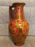 Zsolnay körbélyegzős váza,nagyméretű .