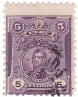 Peru forgalmi bélyeg 1909