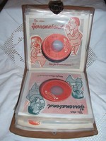 Bakelit lemez - 16 db - 1960 - as évek - műbőr tartóban - régi - Német - hibátlan