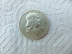 USA Liberty EZÜST 1/2 dollár 1958