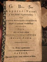 Gróf Beleznay Sámuel Koporsó Versei - 1819!!!