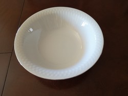 Zsolnay Babos platina köretes/salátás tál kerek, 25,5 cm, hibátlan