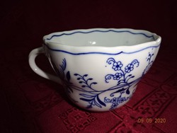 THUN csehszlovák  porcelán, antik  teáscsésze, kobalt kék, hagyma mintával. Vanneki!