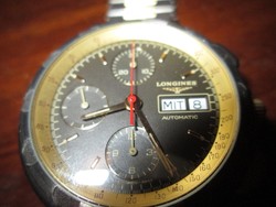 Longines automatic kronométer, titán tok, titán szíj + arany betét 18 k