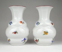 1B807 Régi hibátlan Zsolnay porcelán váza pár 14 cm