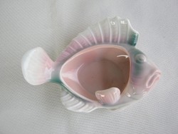 Zsolnay porcelain fish shaped bowl