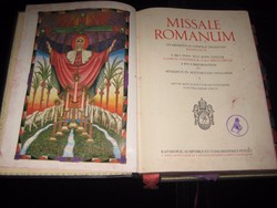 Missale  Romanum  misekönyv  ,1943  nagyon szép állapotban