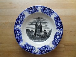 Antik Nowotny Altrohlau fajansz tányér 23 cm
