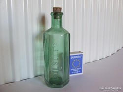 Régi antik zöld patikai, gyógyszeres, gyógyszertári üveg-nagyobb méretű