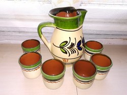 Boros készlet boroskészlet retro népi