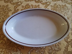 Alföldi porcelán barna!! csíkos ovális kocsonyás tányér 