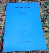 Sheet music - dido and aeneas - in English and German