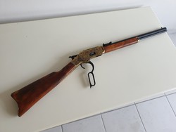 Winchester puska régi retro replika fém és fa dísz