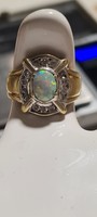 14.jr. arany gyűrű opál köves 