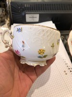 Fischer Emil gyönyörű teás porcelán csészje, hibátlan, 6 cm magas, 9 cm átmérő