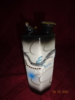Japán porcelán  szakés palack, fütyülős, kézzel festett, sárkány mintával. Vanneki!