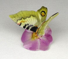1B811 Régi jelzett Drasche porcelán pillangó lepke