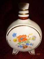 Drasche porcelán kulacs, tavaszi virágmintával, magassága 11 cm. Vanneki!