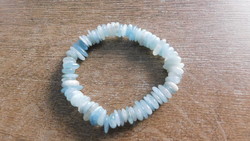 Original natural aquamarine bracelet 18-19cm