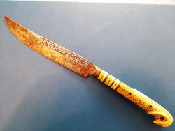 Antik tradicionális bosnyák kés (bicsak / bichaq) 19.sz.