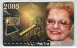 Magyar telefonkártya 0016  2003 Cserháti Zsuzsa  50.000 db-os