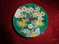 Japán porcelán asztalközép, átmérője 9 cm.