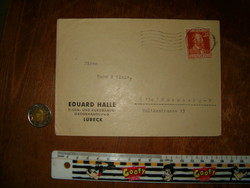 1947 es bélyegű szövetséges megszállásí zóna levél csinos violetultramalin bélyeggel KIÁRUSÍTÁS