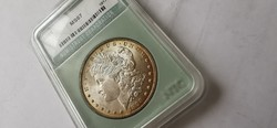 1898 USA ezüst 1 dollár Ritka,gyönyörű állapotban NTC bontatlan tokban!!