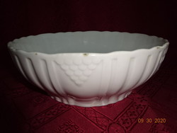 Zsolnay porcelán, antik, pajzspecsétes köretes tál, átmérője 24,5 cm. Vanneki!