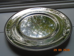 WMF CROMARGAN ezüstözött asztalközép ,fonott, rátétes  perem mintával  22 cm