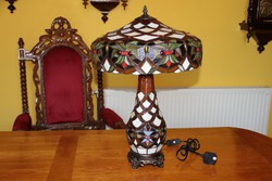 Tiffany lámpa élénk színek, hatalmas 60 cm