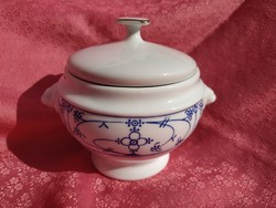 Immortelle mintás, oroszlánfüles porcelán asztalközép, kínáló